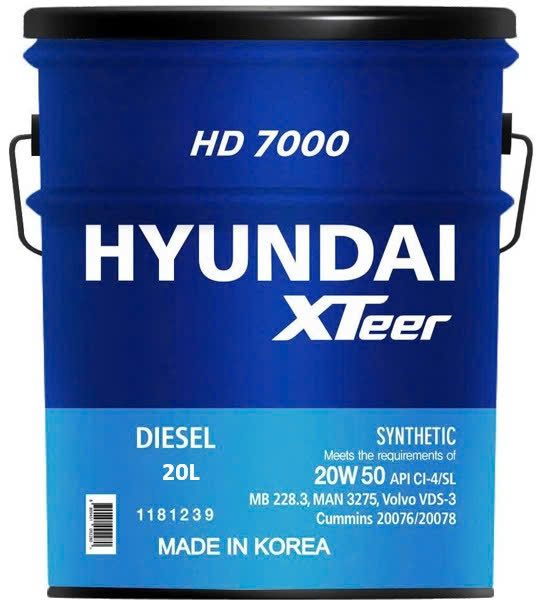 Hyundai XTeer HD 7000 20W50_CI-4